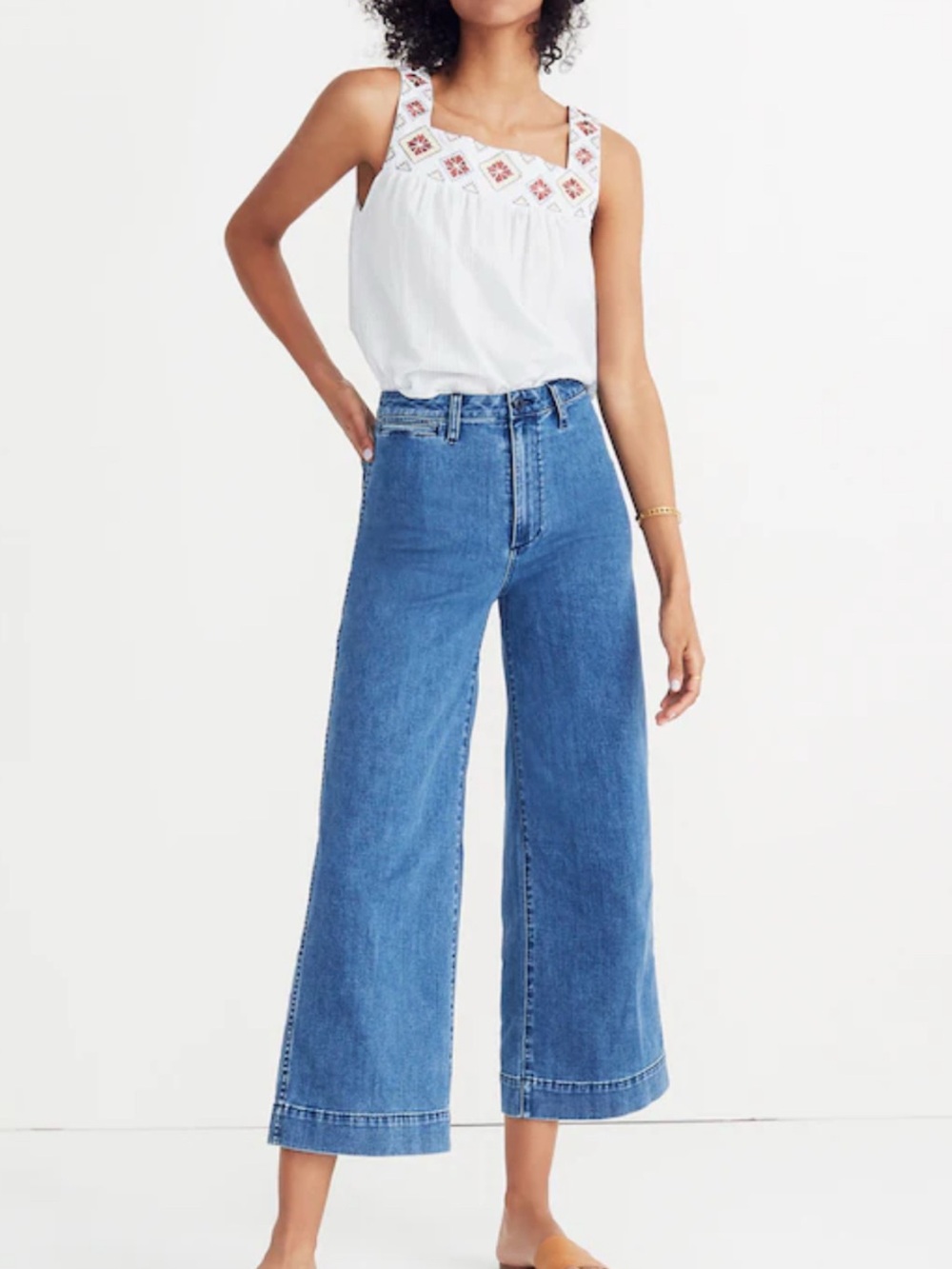 Madewell Emmett Wide-Leg Crop Jeans